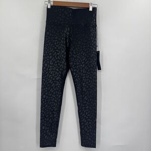 Carbon 38 Black Grey High Waisted Fitted Skinny Leggings Small